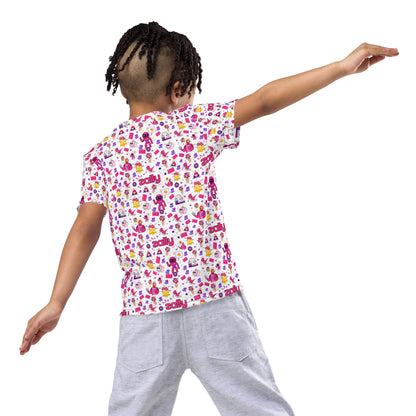 Zally pattern | Kids crew neck t-shirt