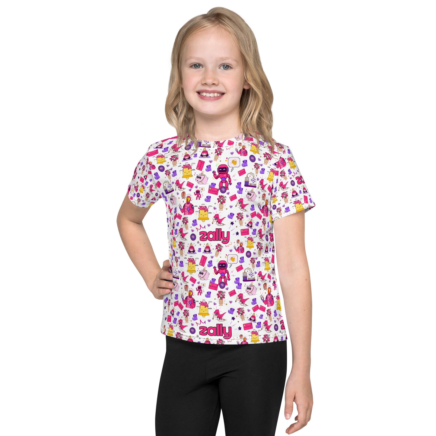 Zally pattern | Kids crew neck t-shirt