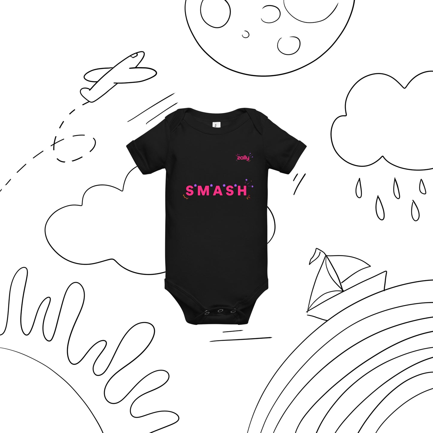 SMASH | Baby short sleeve one piece