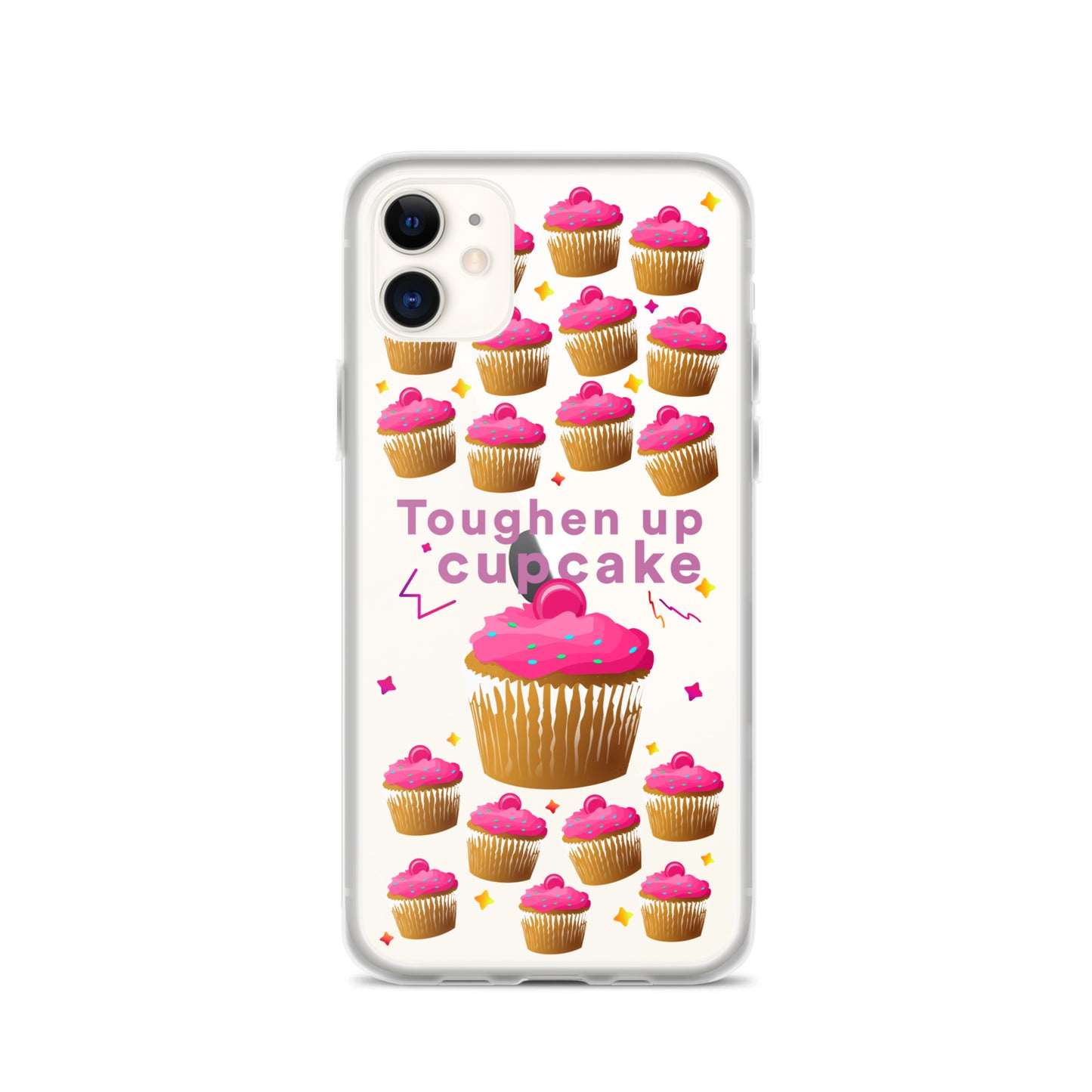 Toughen up cupcake clear case for iPhone®