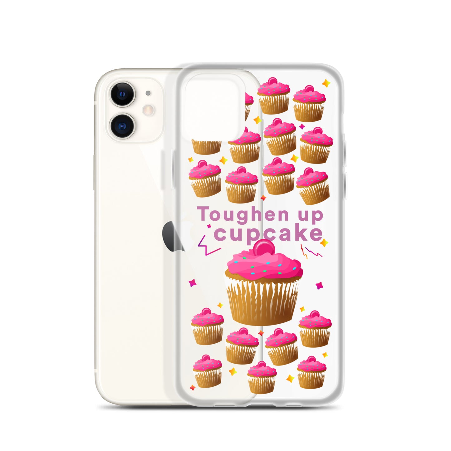 Toughen up cupcake clear case for iPhone®