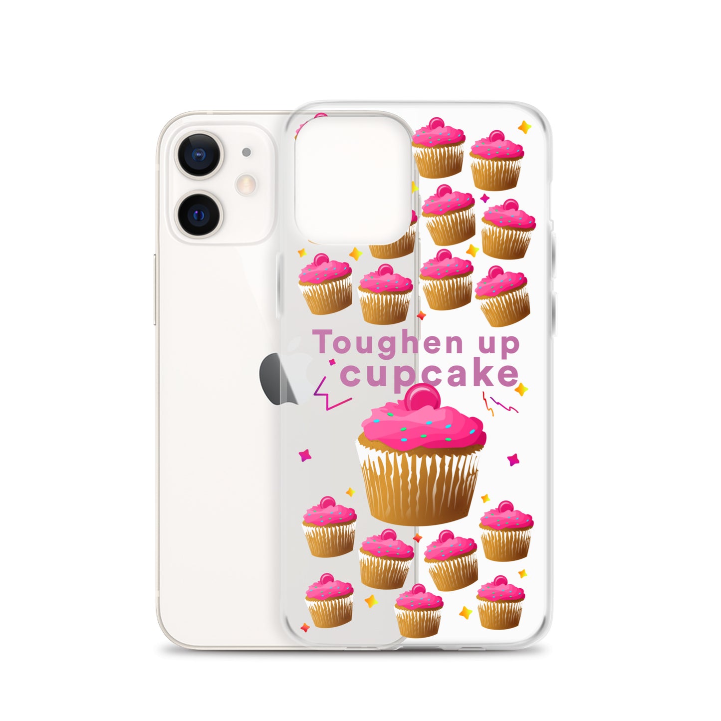 Toughen up cupcake clear case for iPhone®