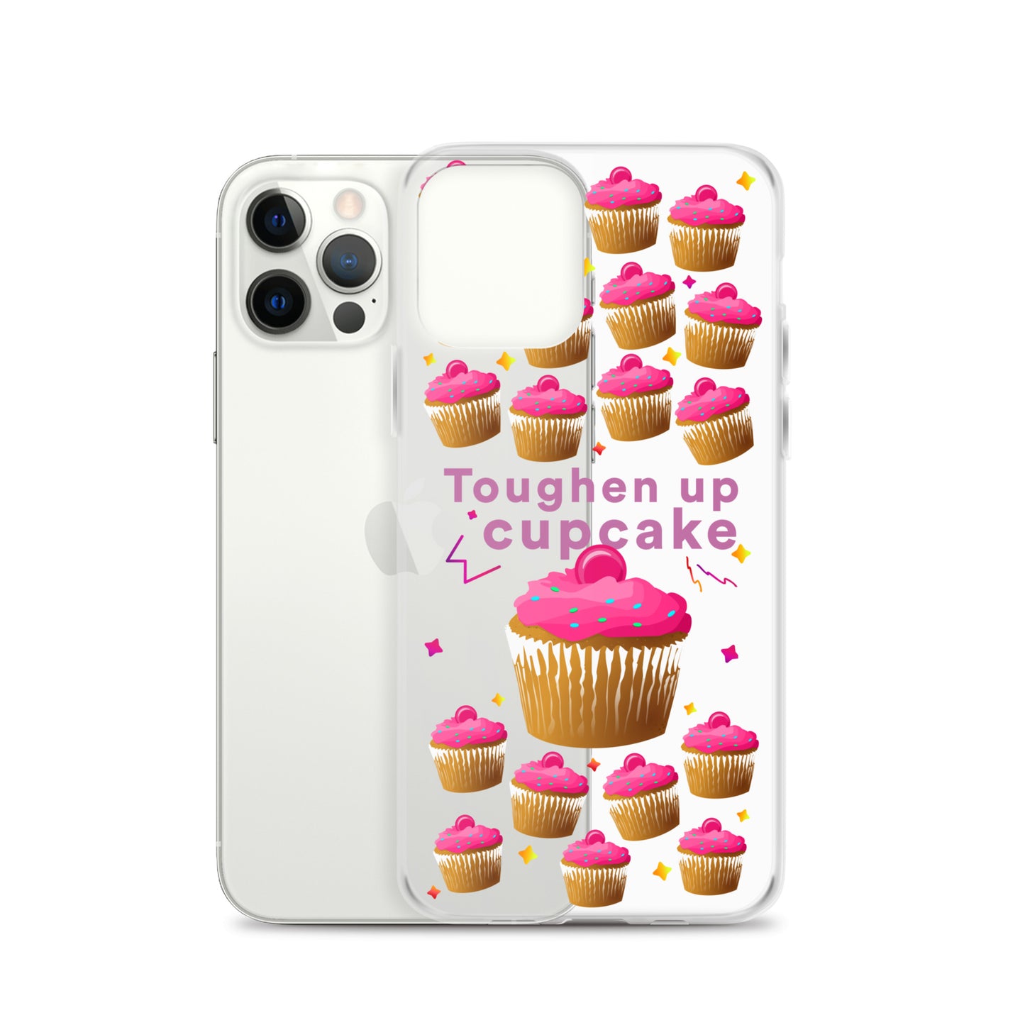 Toughen up cupcake clear case for iPhone®