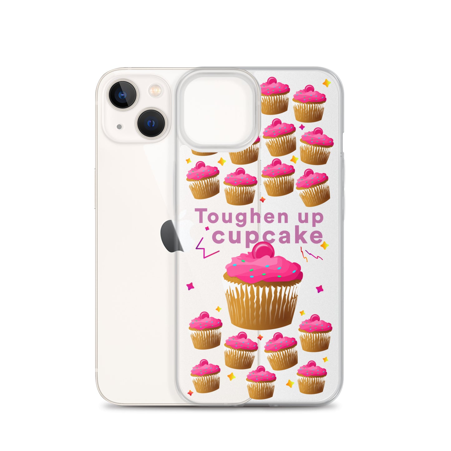 Toughen up cupcake clear case for iPhone®