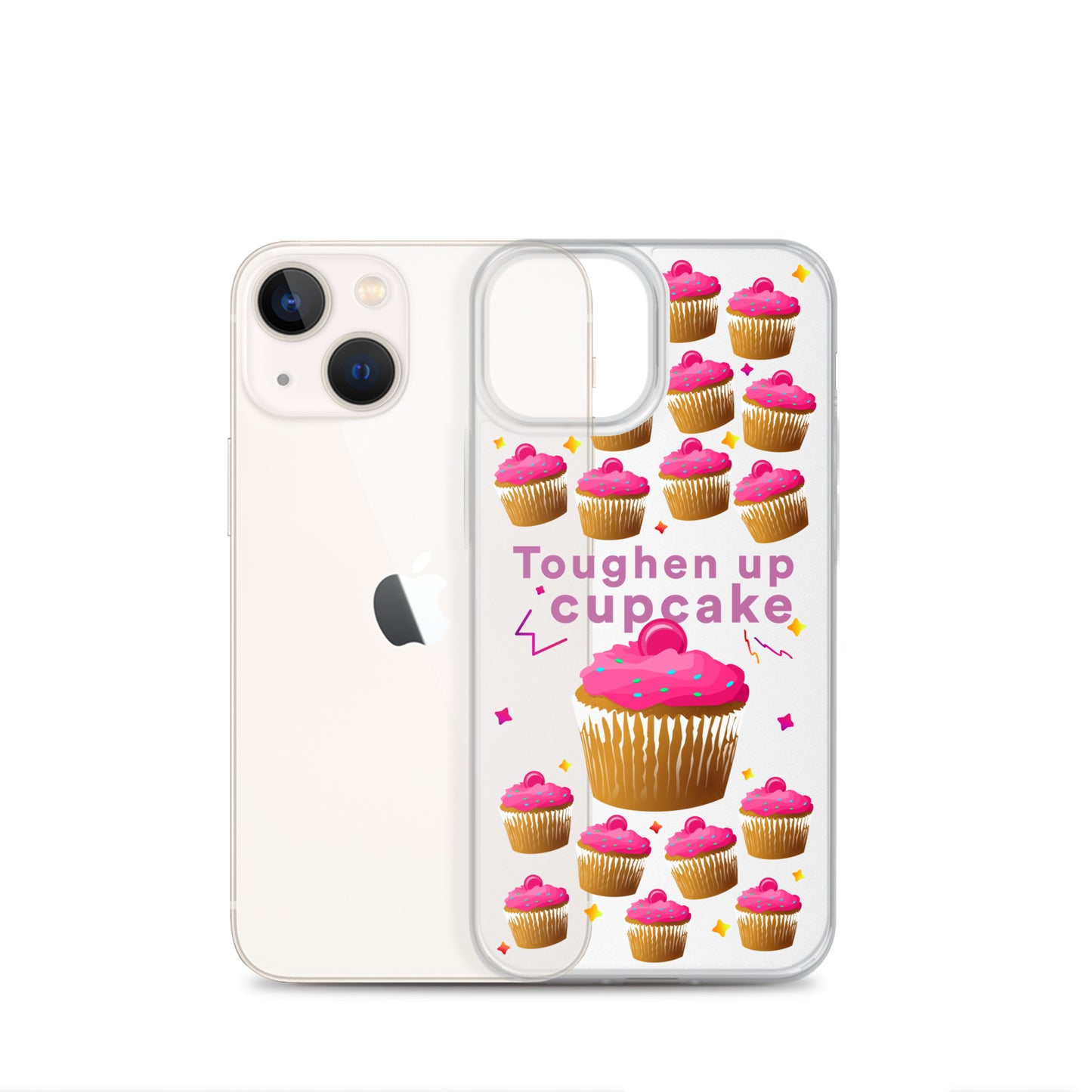 Toughen up cupcake clear case for iPhone®