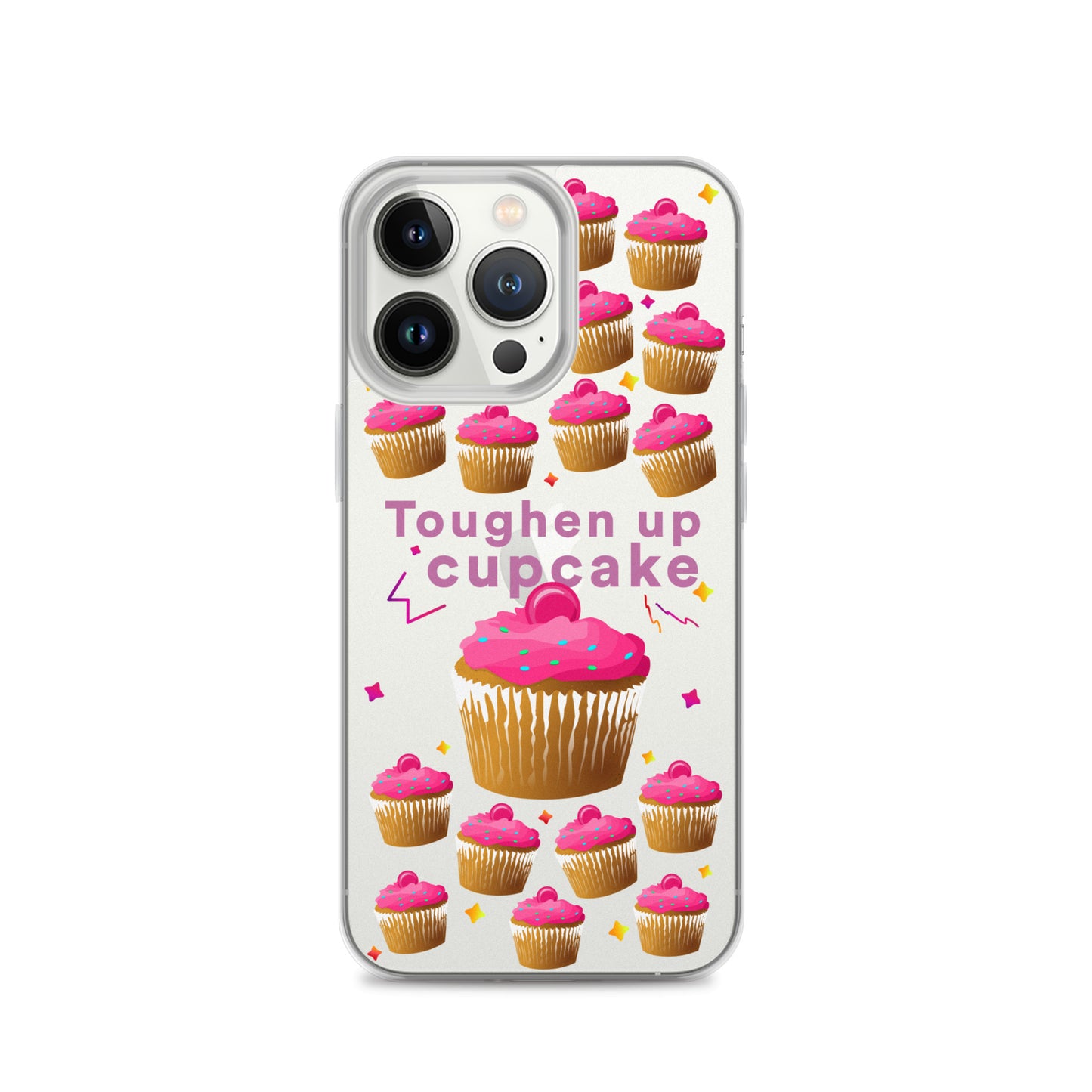 Toughen up cupcake clear case for iPhone®