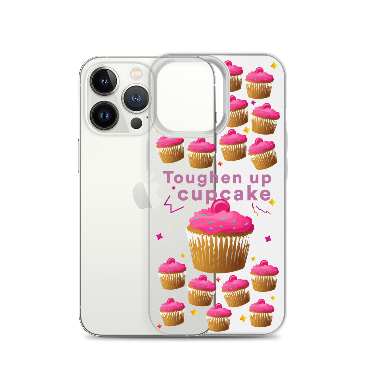 Toughen up cupcake clear case for iPhone®