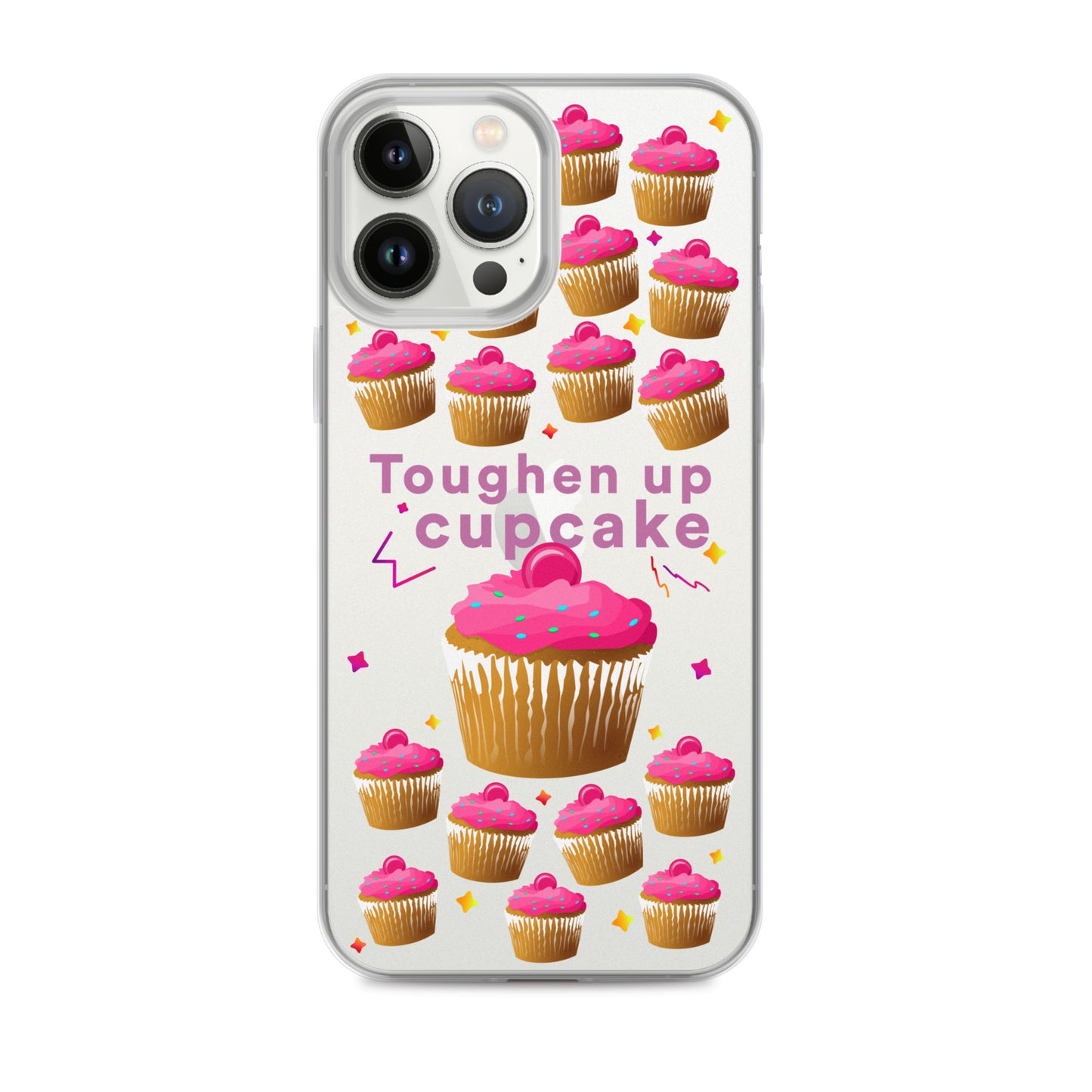 Toughen up cupcake clear case for iPhone®