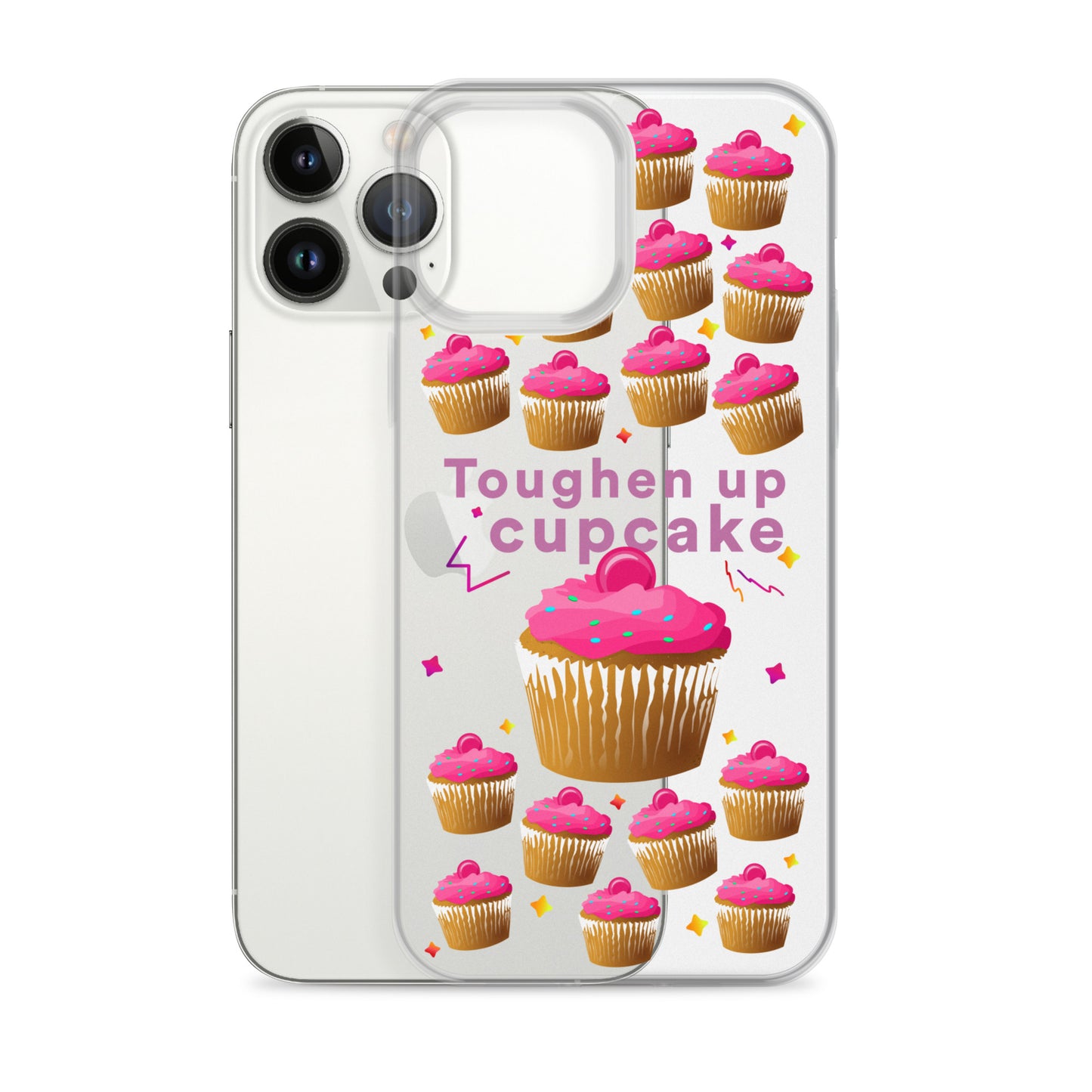 Toughen up cupcake clear case for iPhone®