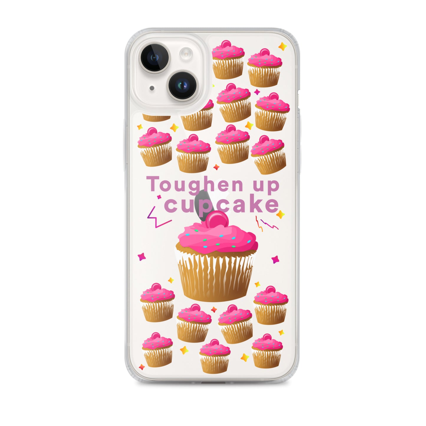 Toughen up cupcake clear case for iPhone®