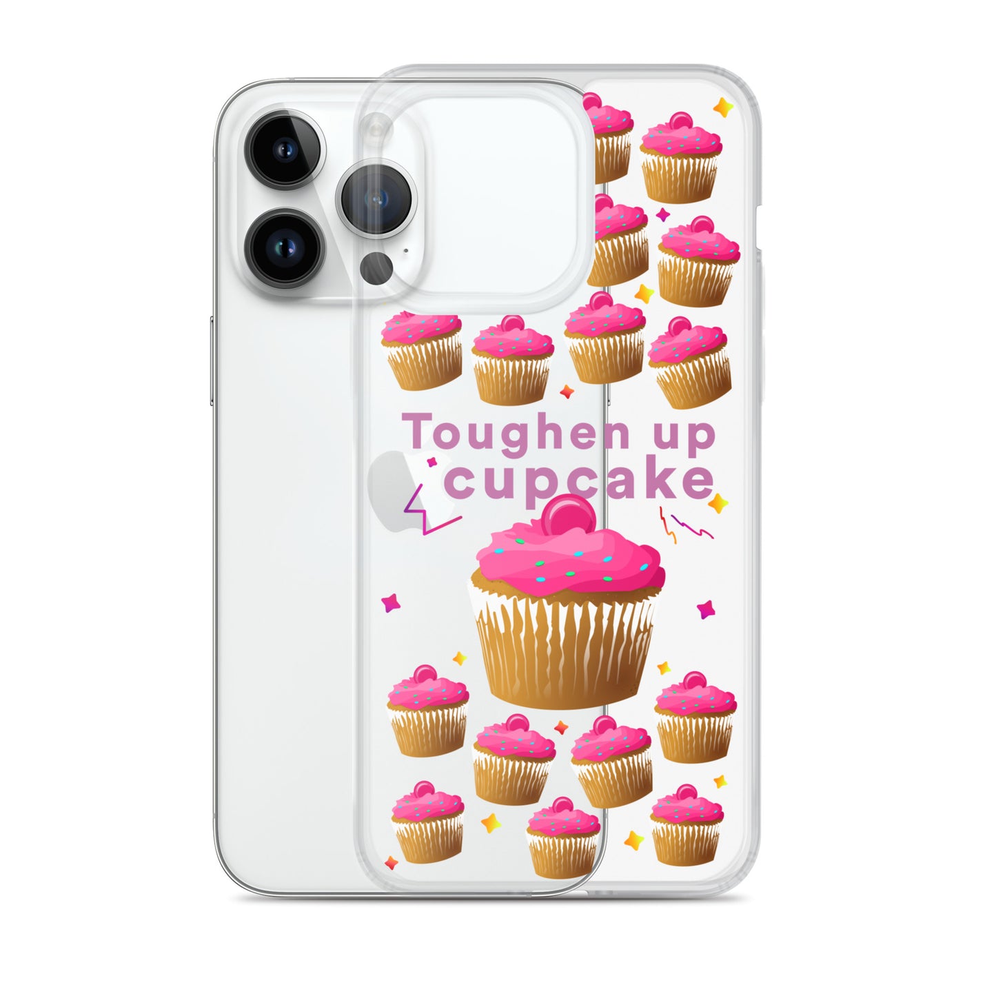 Toughen up cupcake clear case for iPhone®