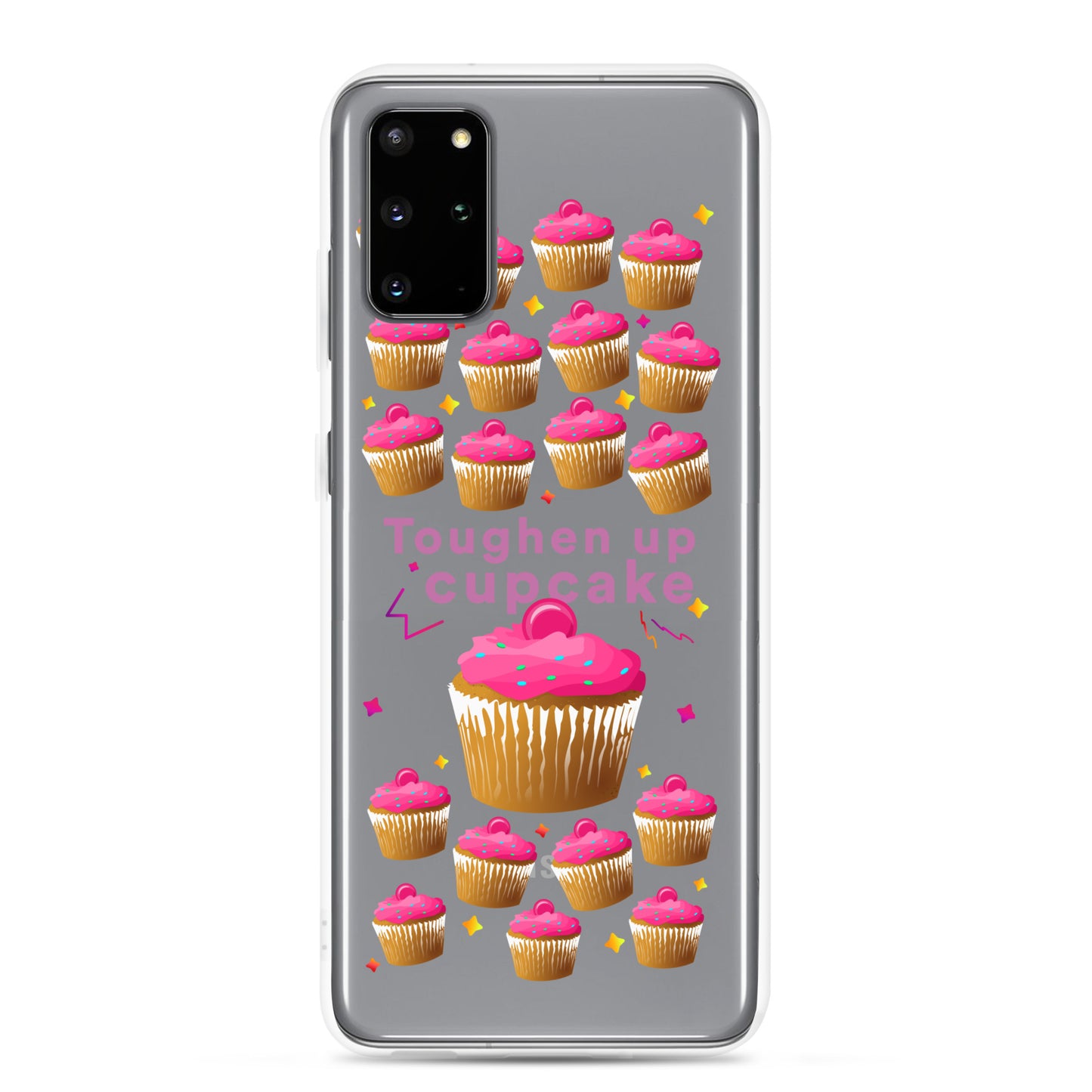 Toughen up cupcake clear case for Samsung®