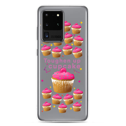 Toughen up cupcake clear case for Samsung®