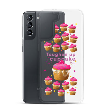 Toughen up cupcake clear case for Samsung®