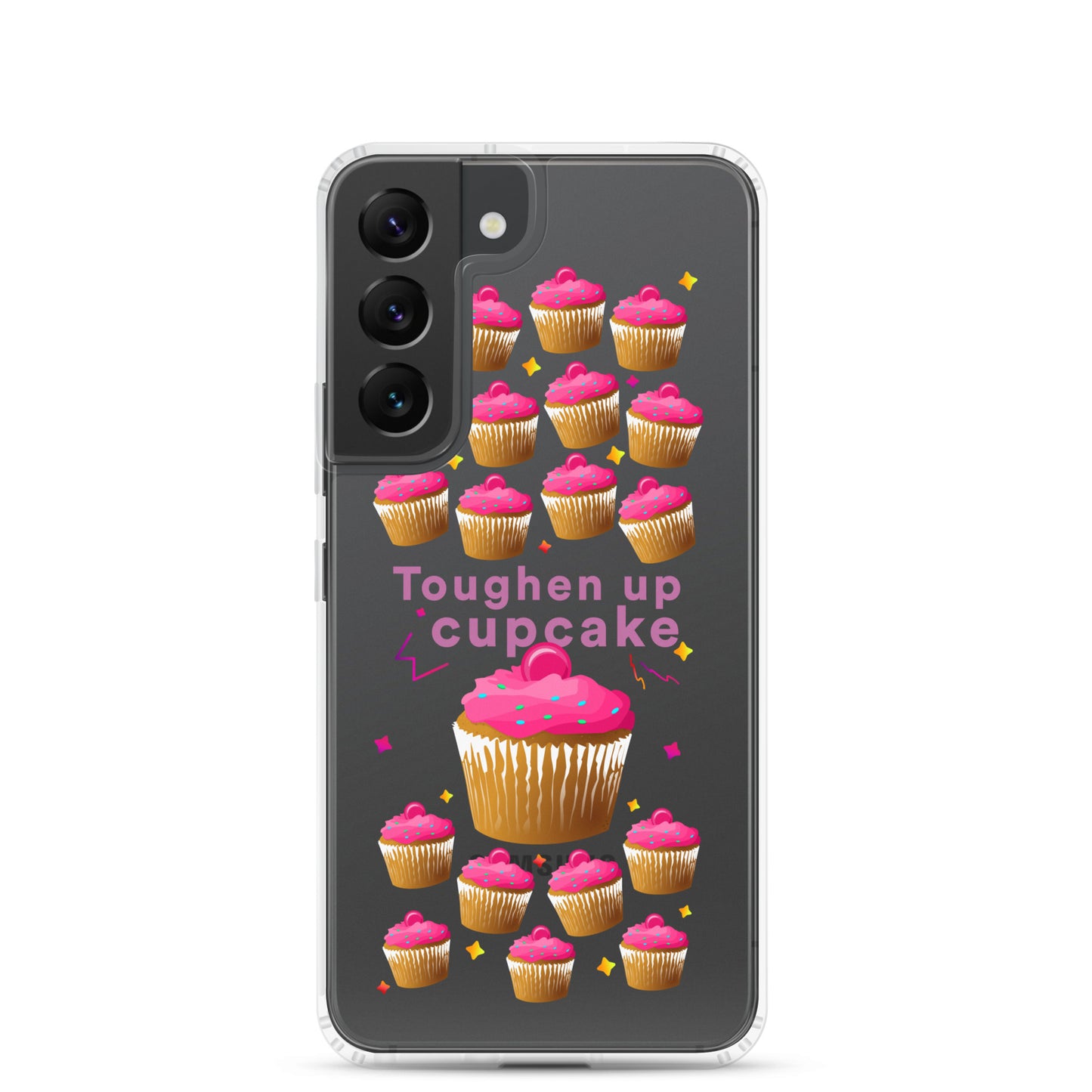 Toughen up cupcake clear case for Samsung®