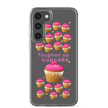 Toughen up cupcake clear case for Samsung®