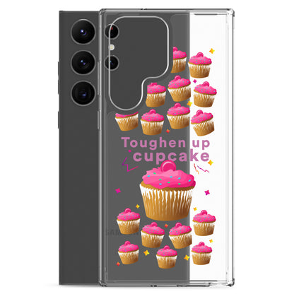 Toughen up cupcake clear case for Samsung®