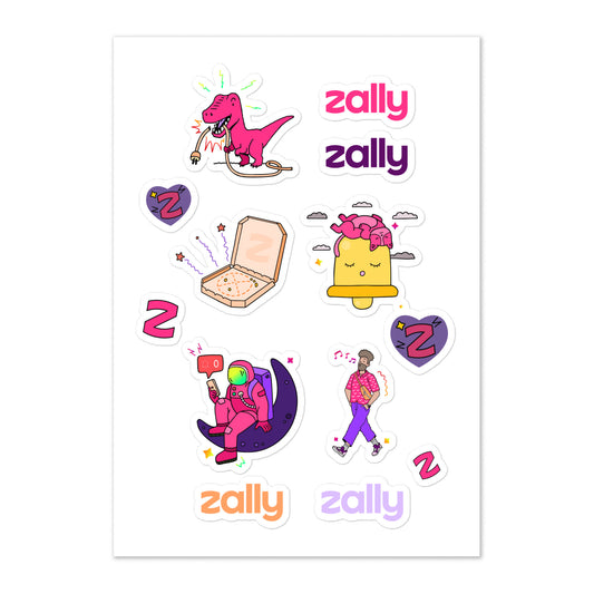 Zally sticker sheet