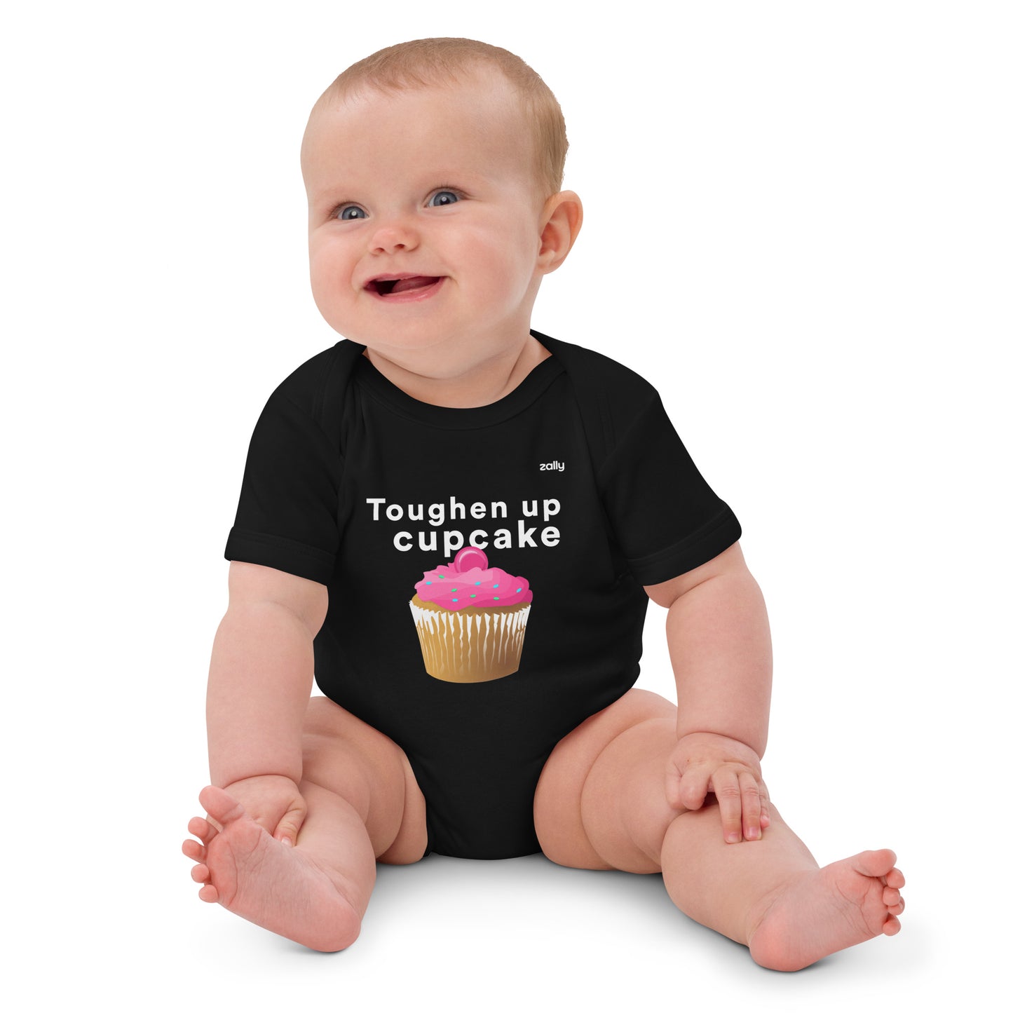 Toughen up cupcake baby grow