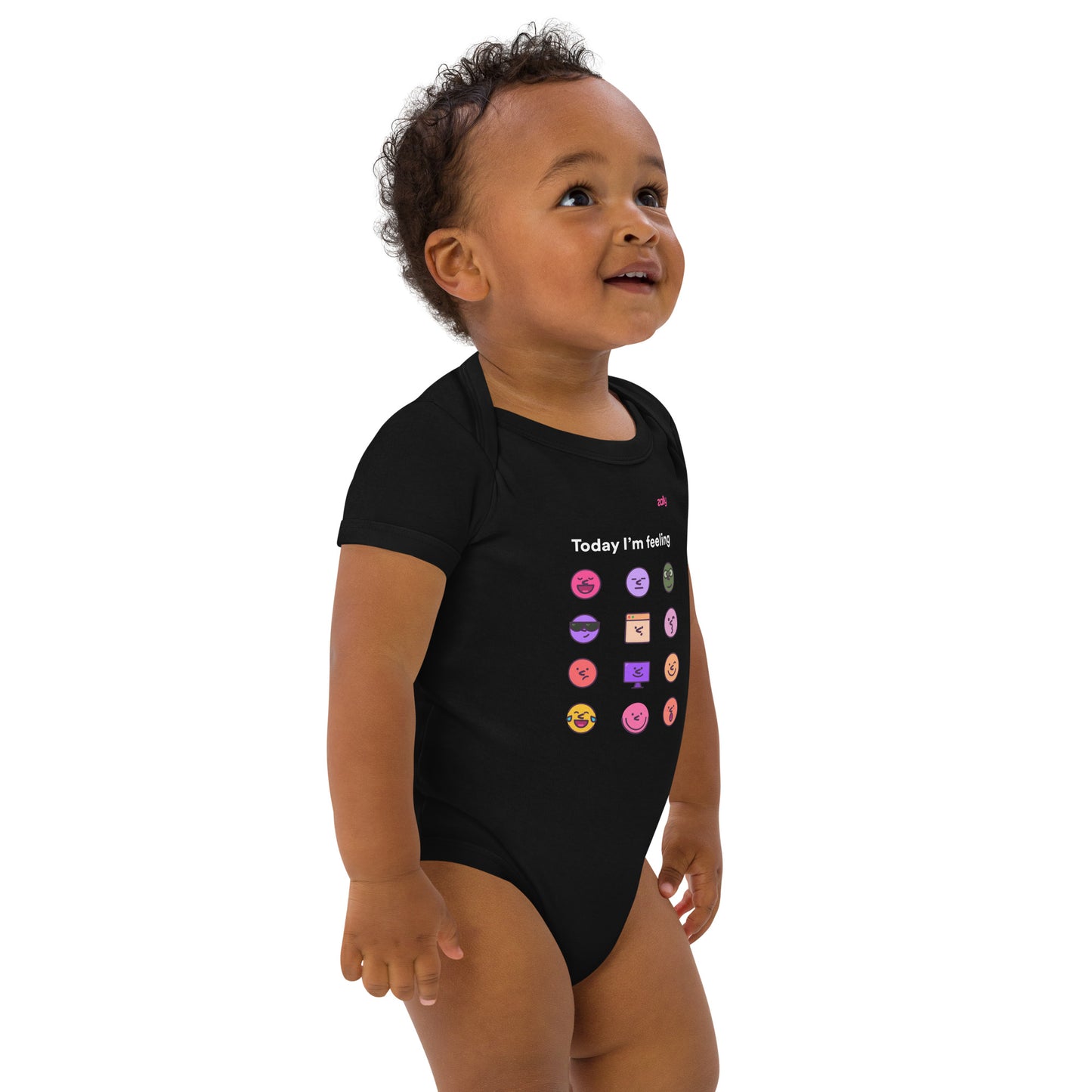 Today I'm feeling... z-moji organic cotton baby bodysuit