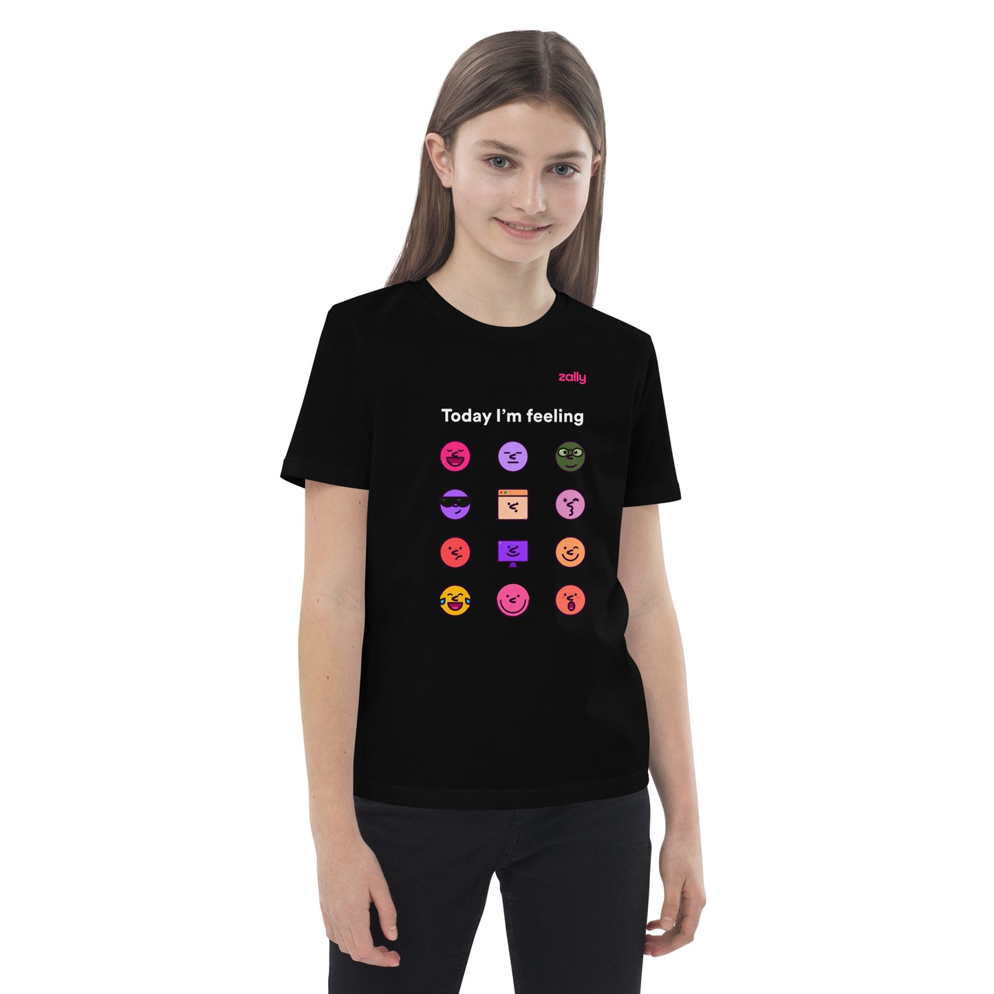 Today I'm feeling... z-moji organic cotton kids t-shirt