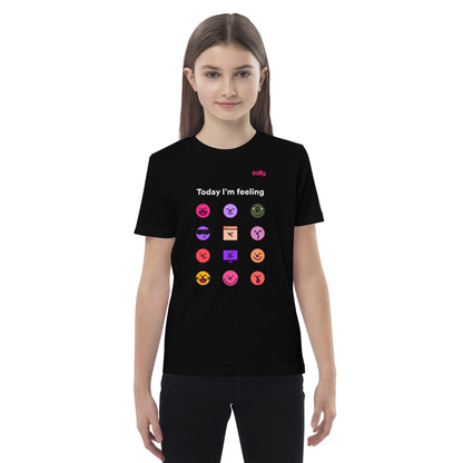 Today I'm feeling... z-moji organic cotton kids t-shirt