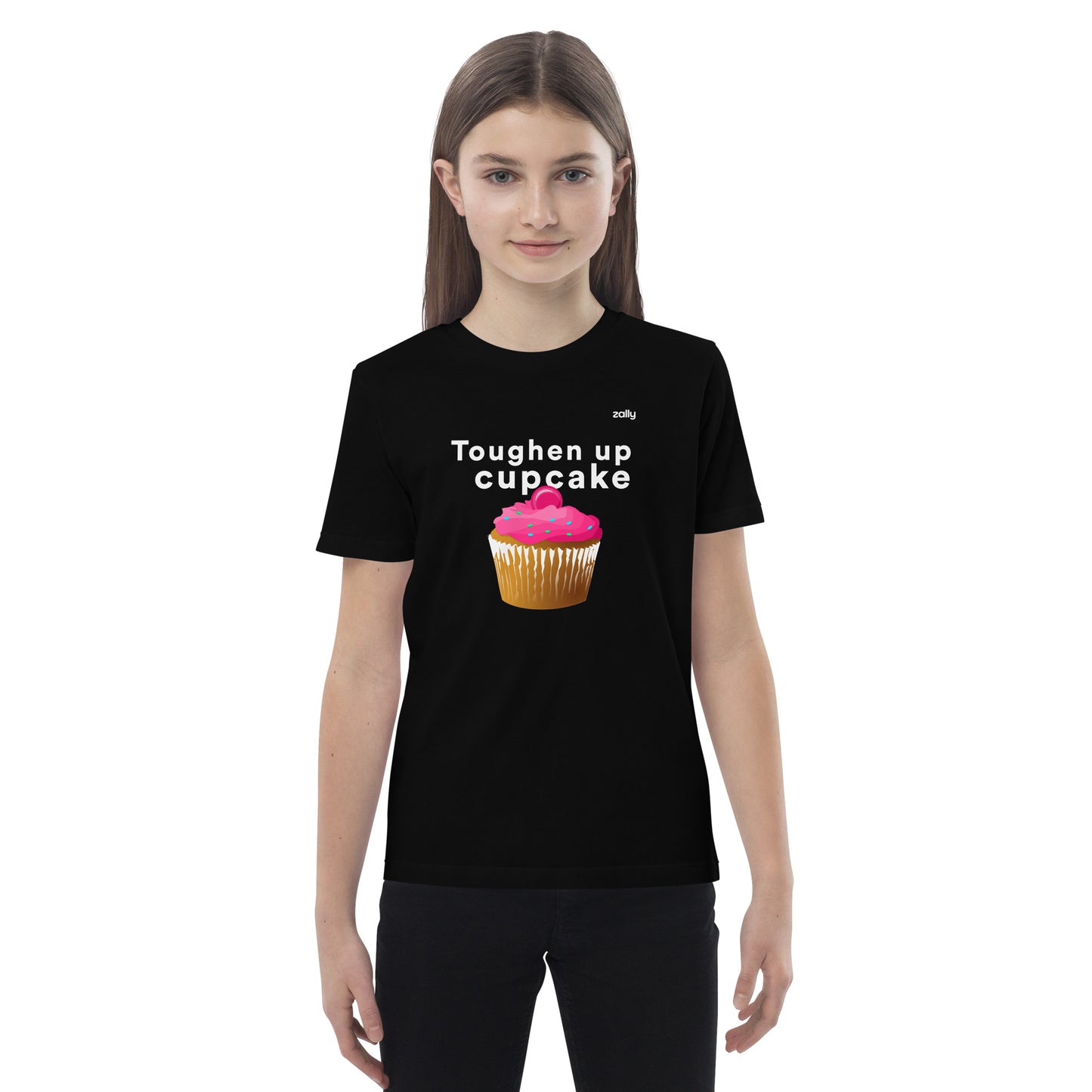 Toughen up cupcake organic cotton kids t-shirt