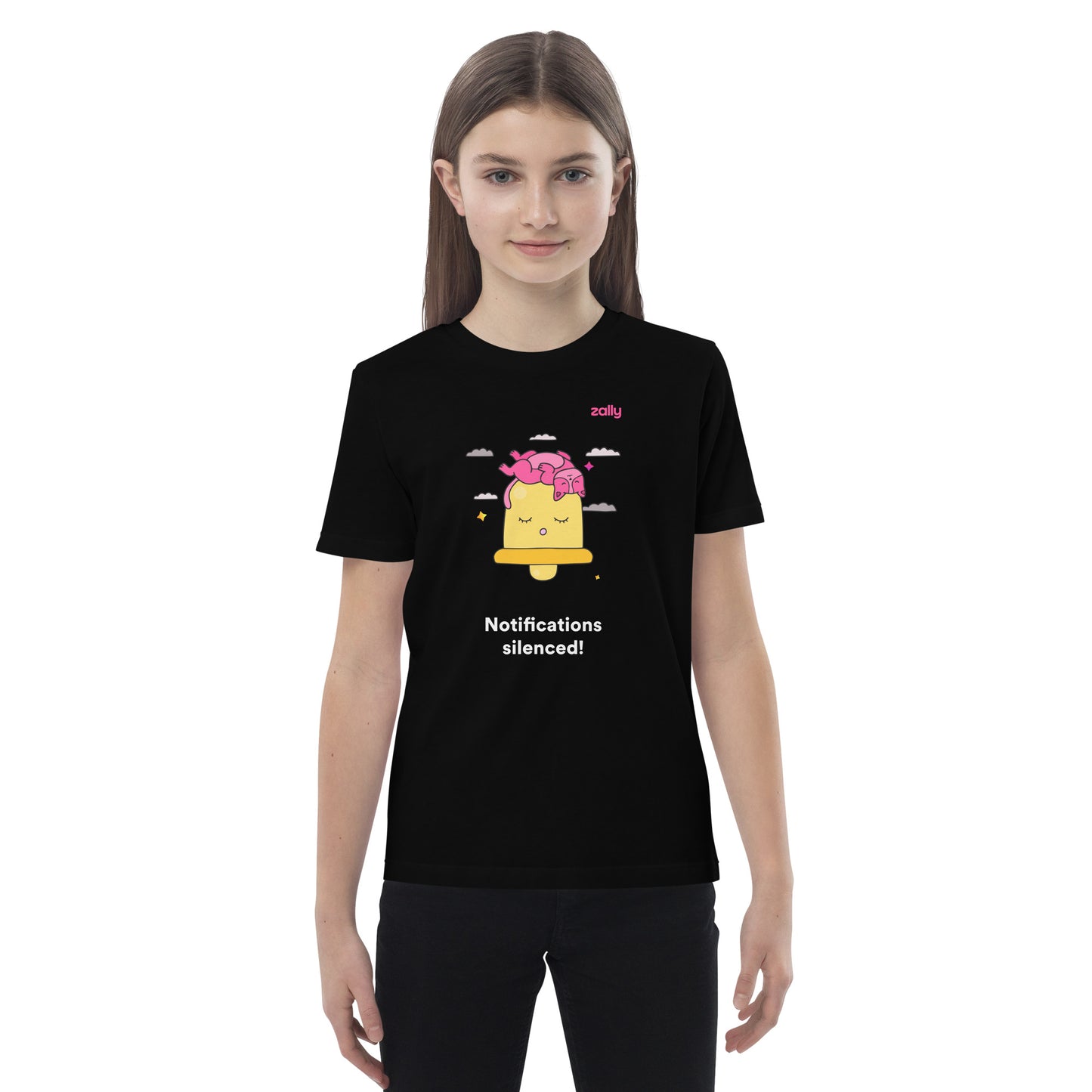 Notifications silenced! organic cotton kids t-shirt