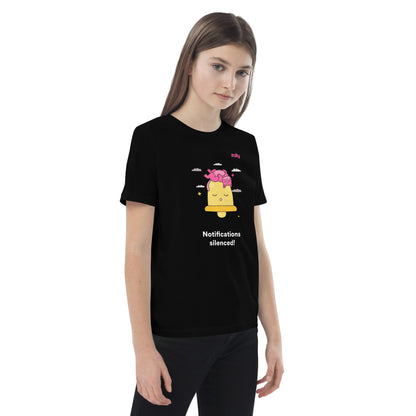 Notifications silenced! organic cotton kids t-shirt