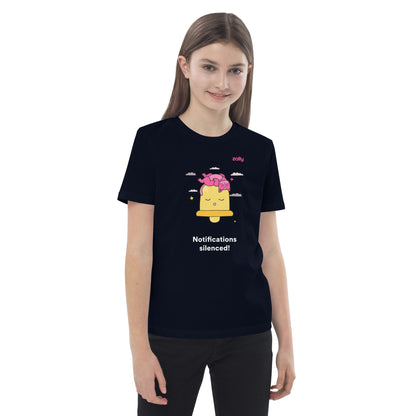 Notifications silenced! organic cotton kids t-shirt