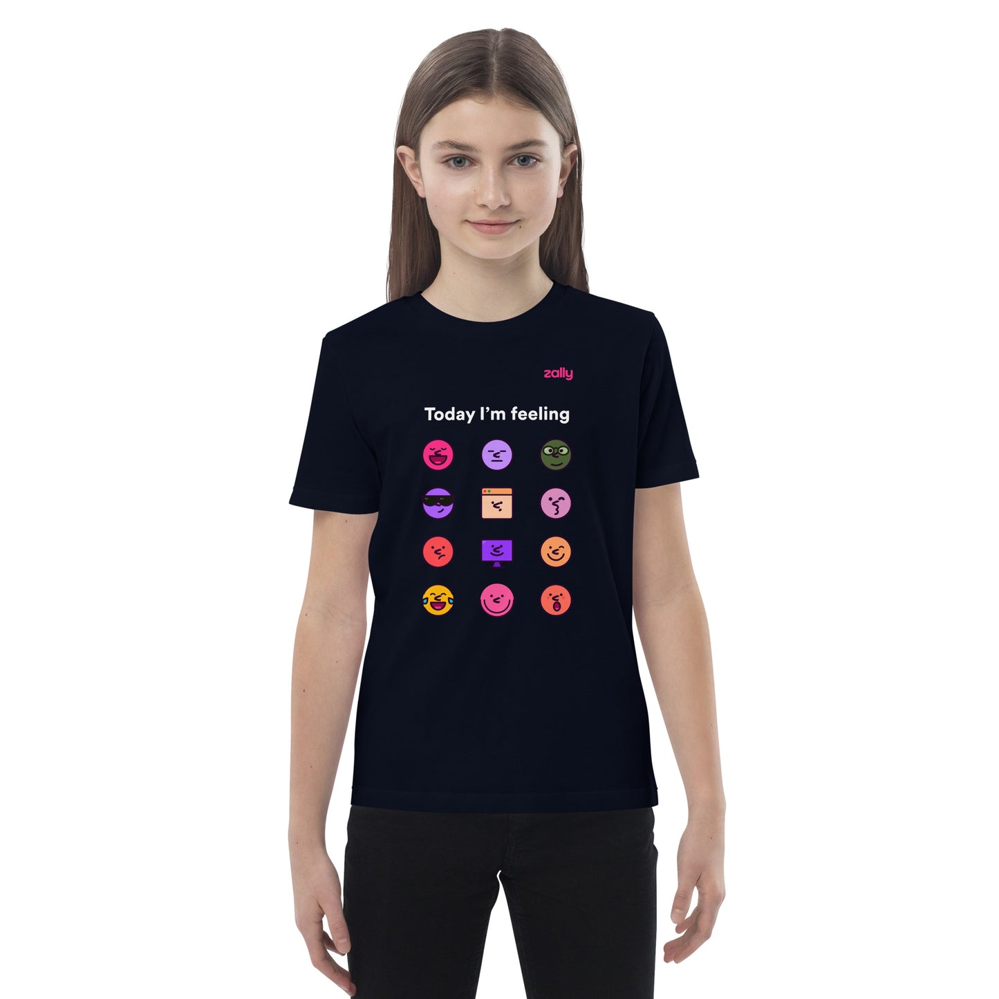 Today I'm feeling... z-moji organic cotton kids t-shirt