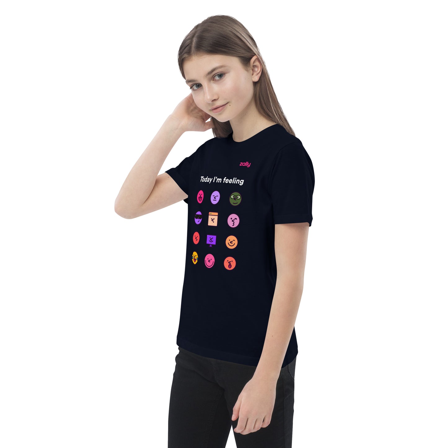 Today I'm feeling... z-moji organic cotton kids t-shirt