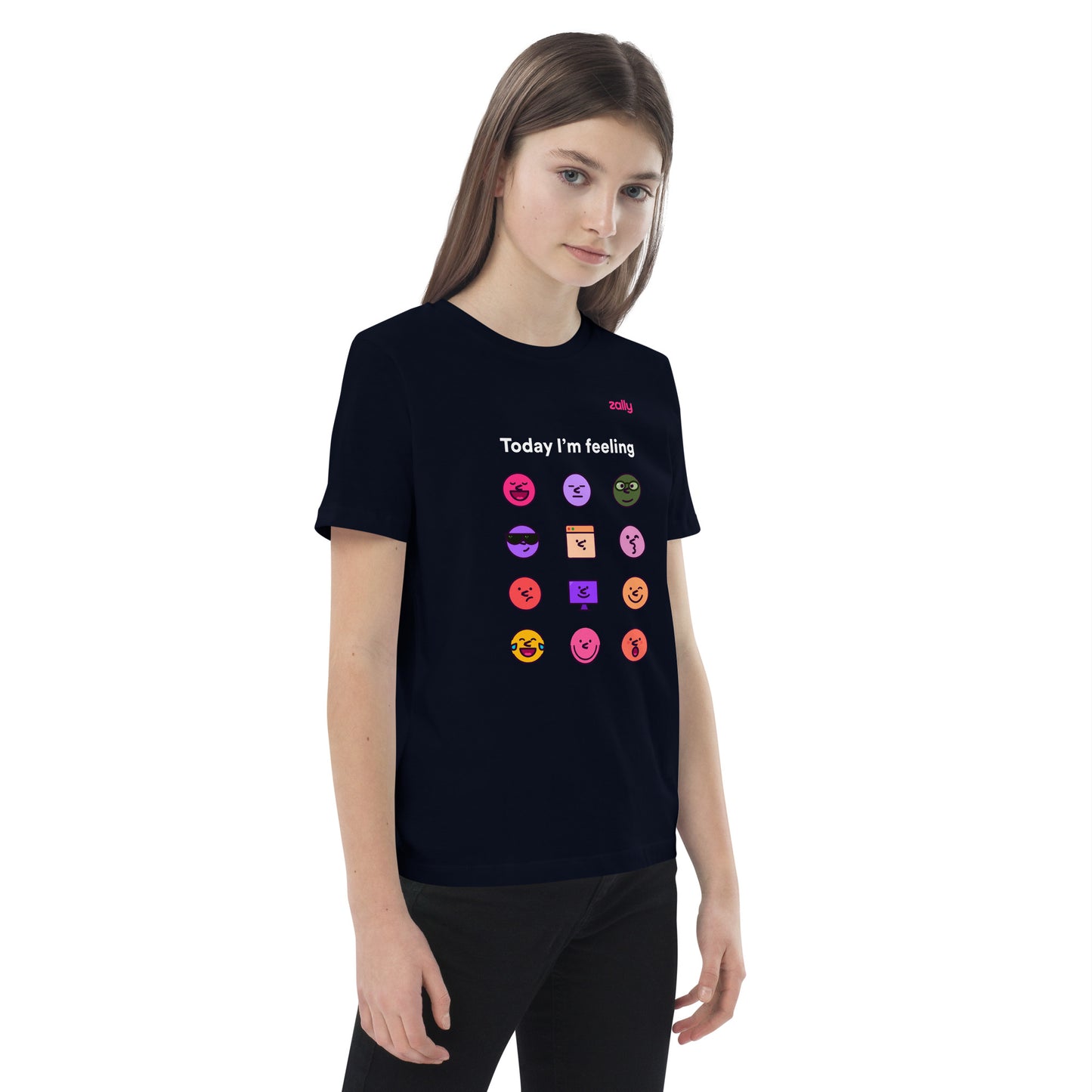 Today I'm feeling... z-moji organic cotton kids t-shirt