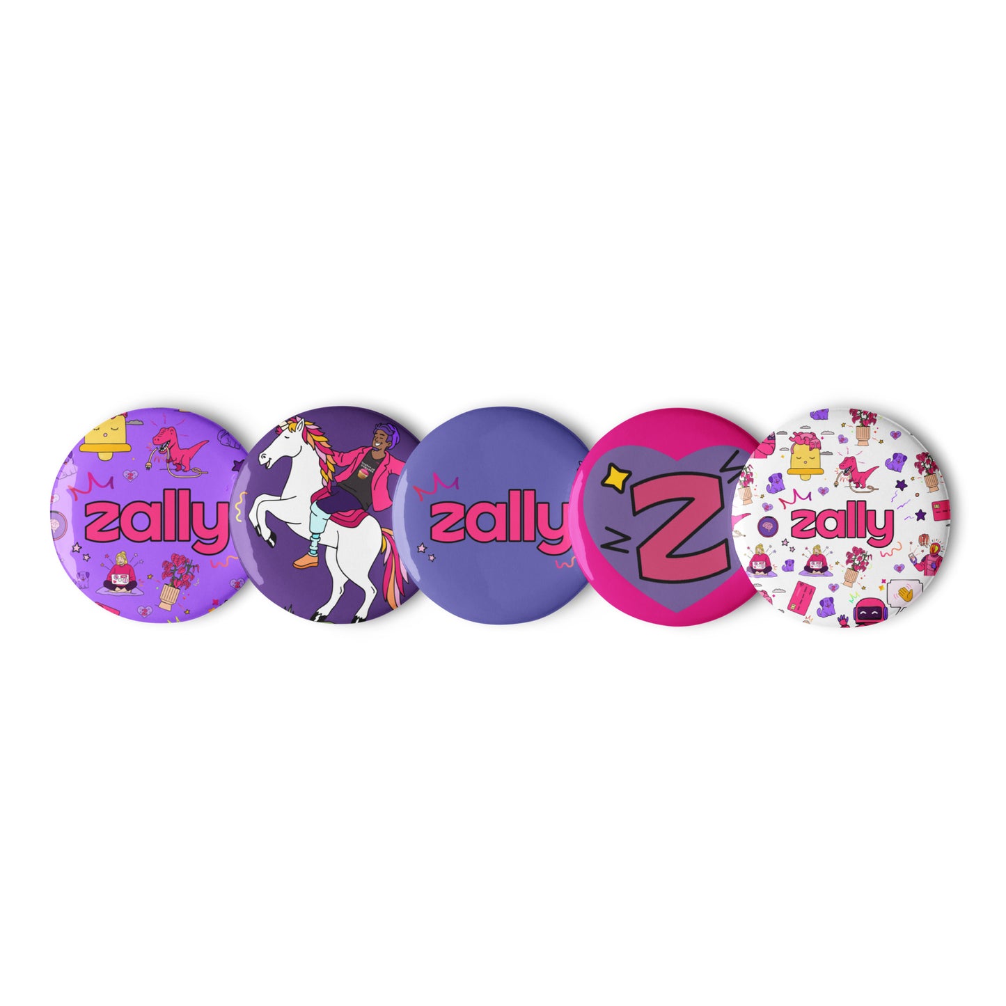 Zally | Set of pin buttons