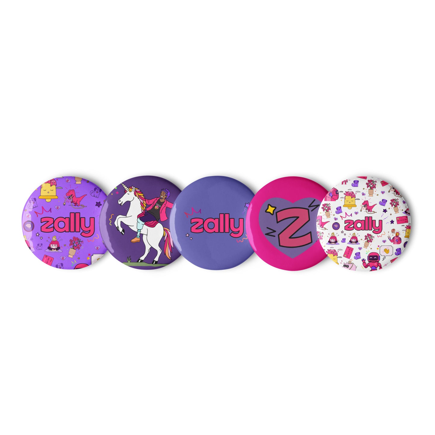 Zally | Set of pin buttons