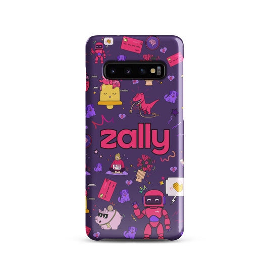 Zally pattern on dark purple | Snap case for Samsung®