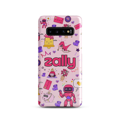 Zally pattern on baby pink | Snap case for Samsung®