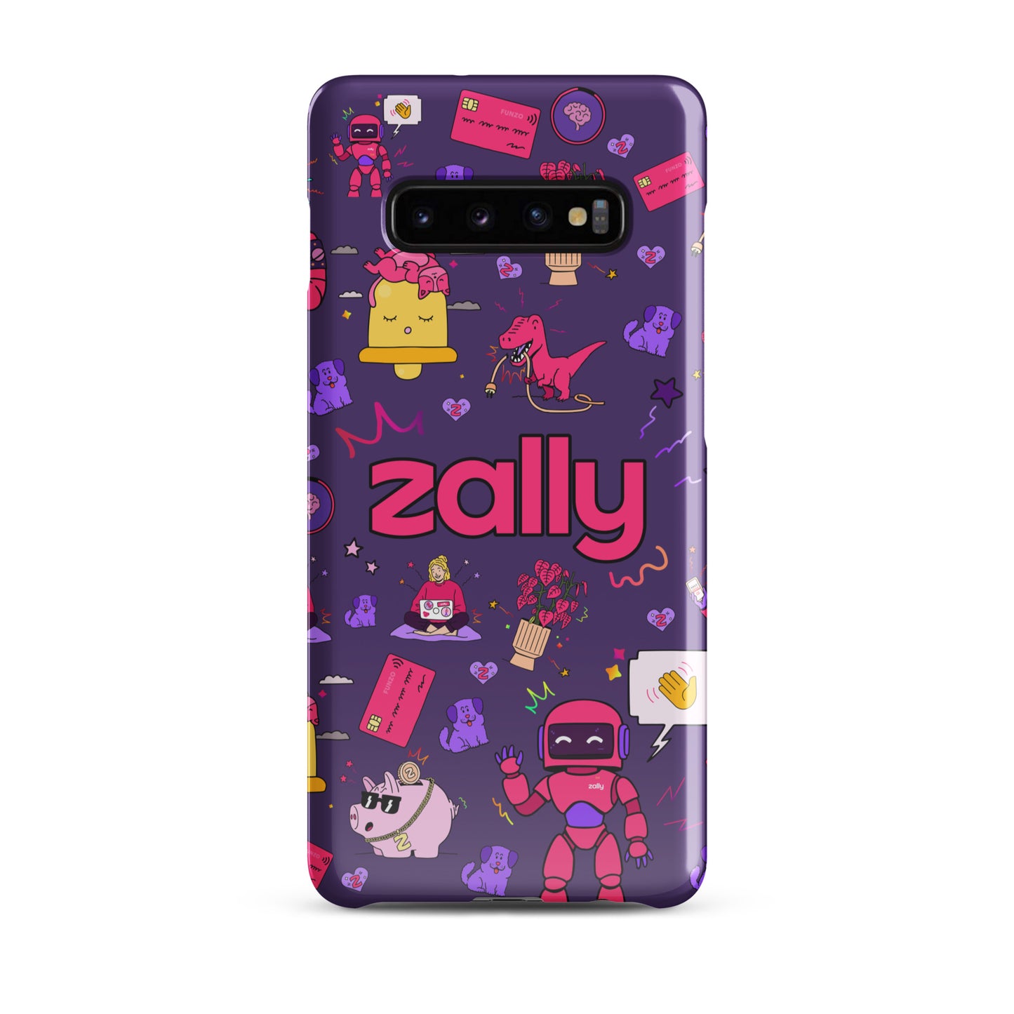 Zally pattern on dark purple | Snap case for Samsung®