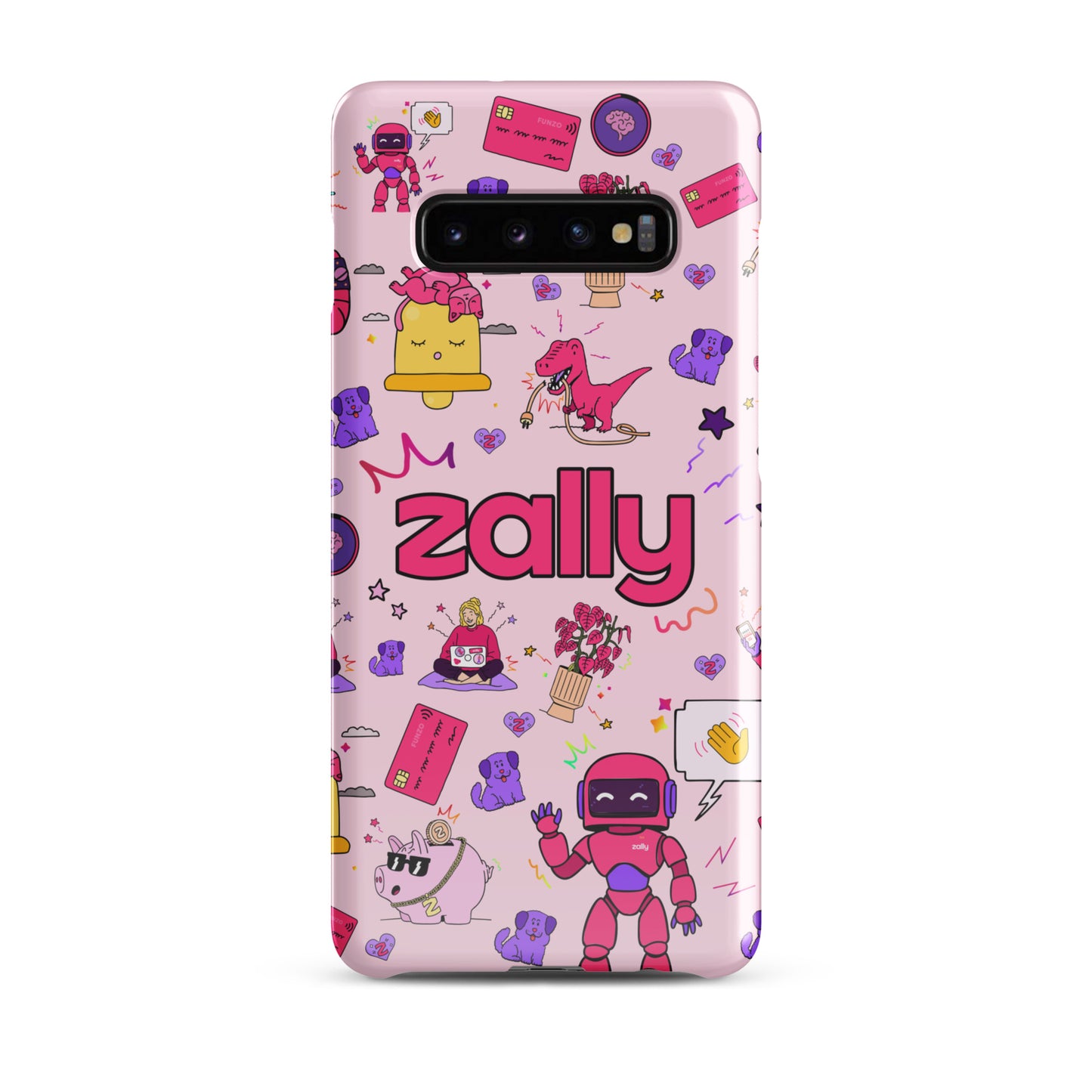 Zally pattern on baby pink | Snap case for Samsung®