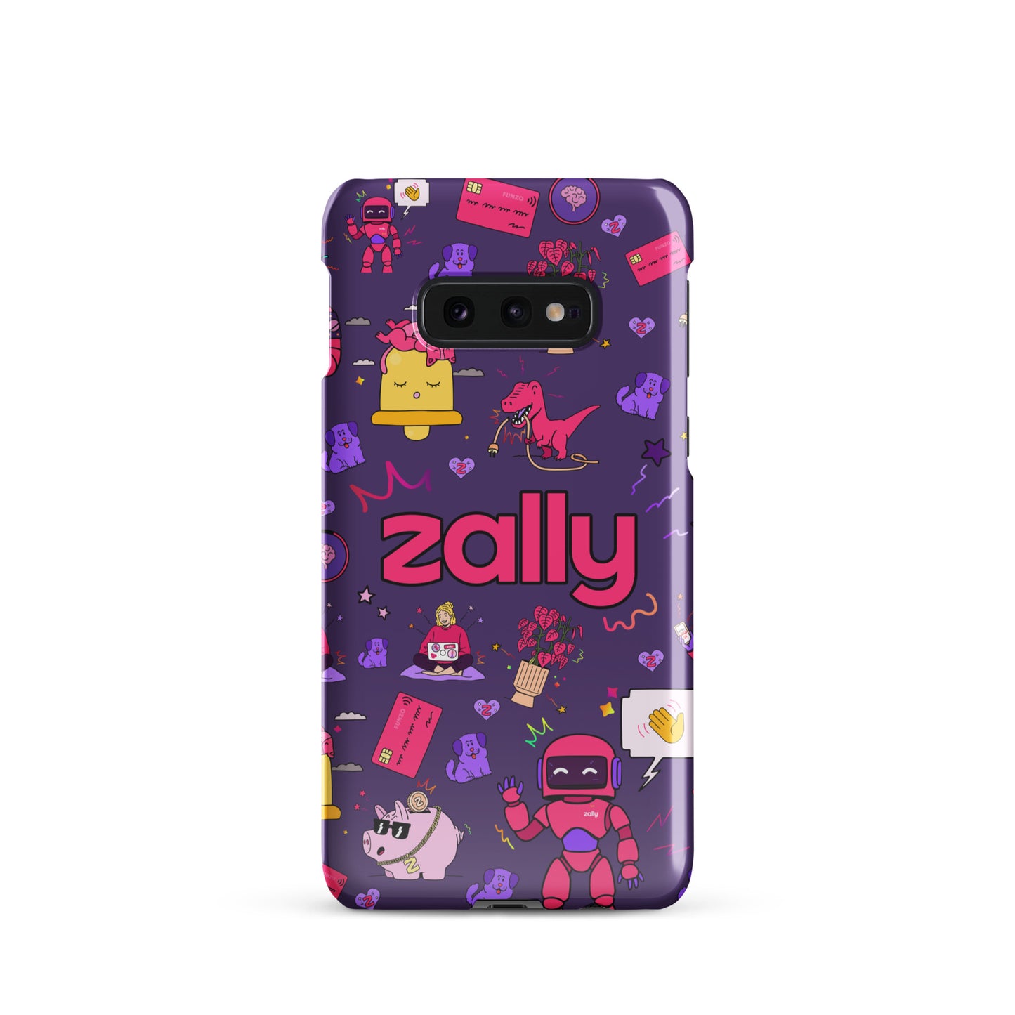 Zally pattern on dark purple | Snap case for Samsung®