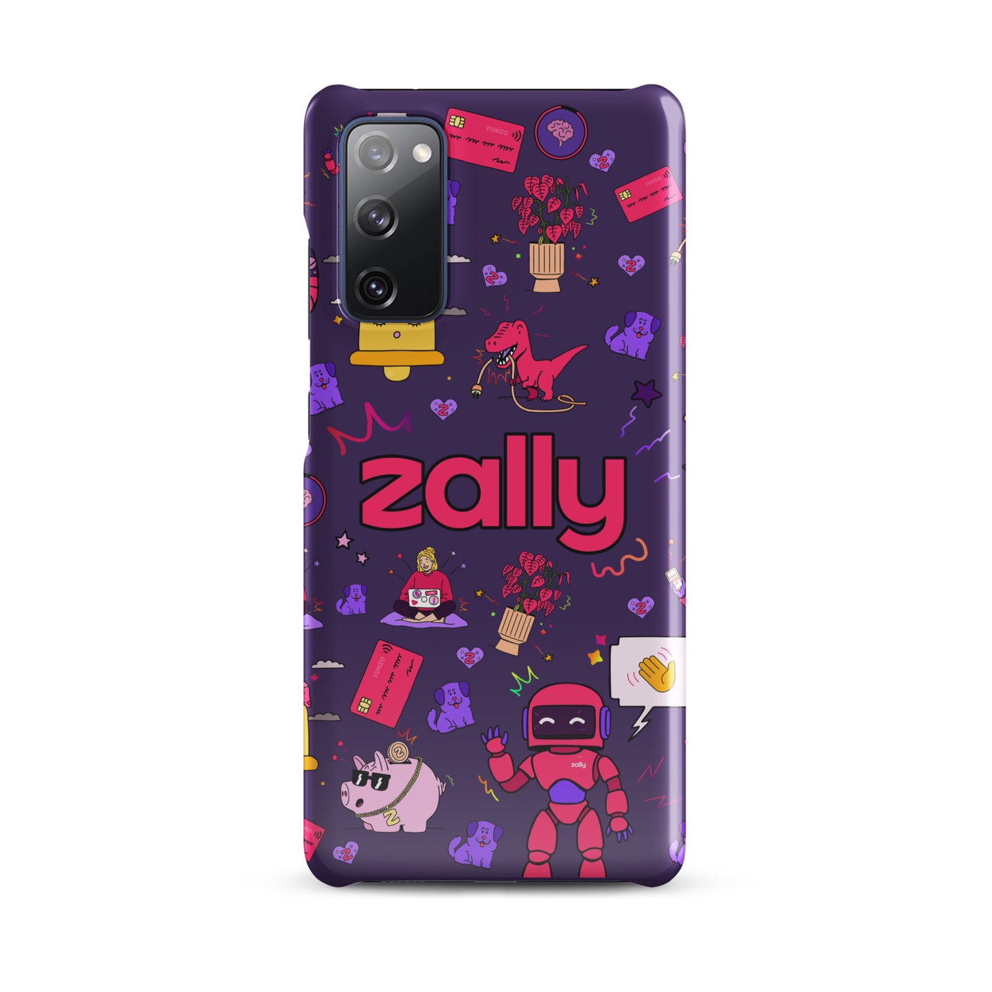 Zally pattern on dark purple | Snap case for Samsung®