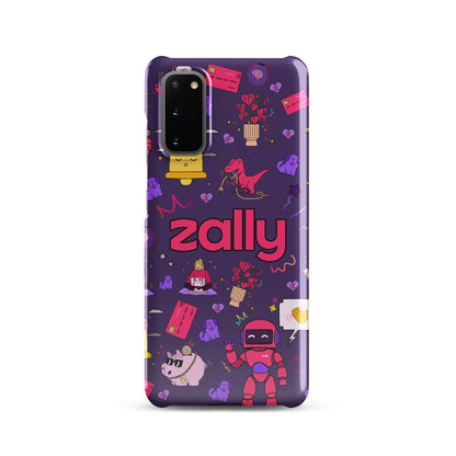 Zally pattern on dark purple | Snap case for Samsung®