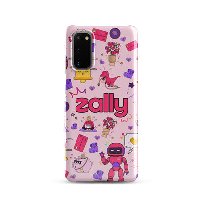 Zally pattern on baby pink | Snap case for Samsung®