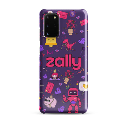 Zally pattern on dark purple | Snap case for Samsung®