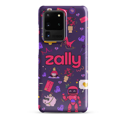 Zally pattern on dark purple | Snap case for Samsung®