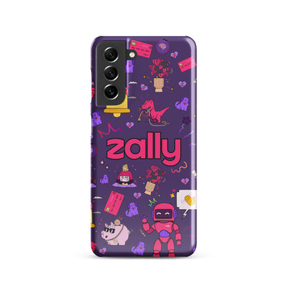 Zally pattern on dark purple | Snap case for Samsung®