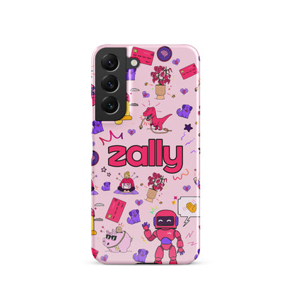 Zally pattern on baby pink | Snap case for Samsung®