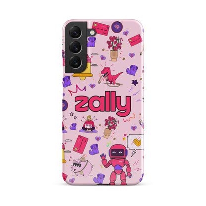 Zally pattern on baby pink | Snap case for Samsung®