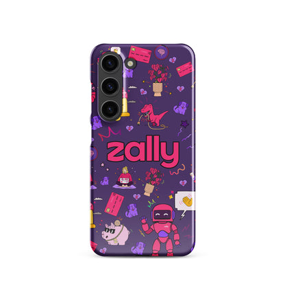 Zally pattern on dark purple | Snap case for Samsung®