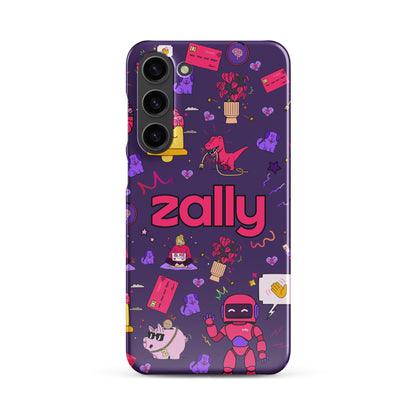 Zally pattern on dark purple | Snap case for Samsung®